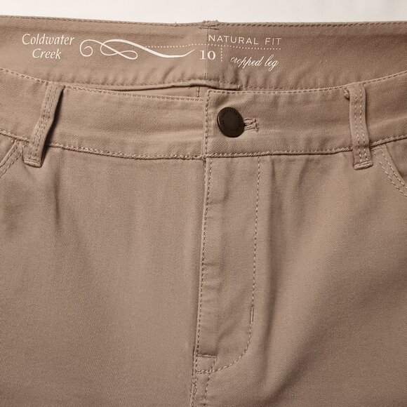 Coldwater Creek Cropped Leg Jeans Size 10 Natural Fit Mid Rise Straight Leg - Picture 4 of 9